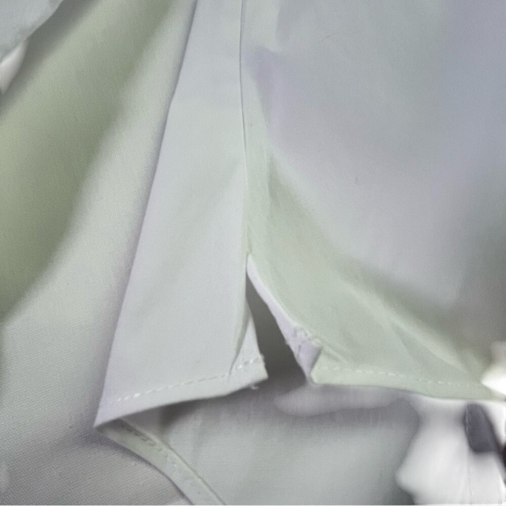 Veronica Beard 2 White Button-Down Ruffled Sleeve… - image 5